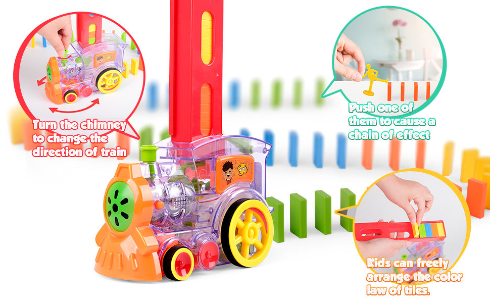 Train Toy Domino Set